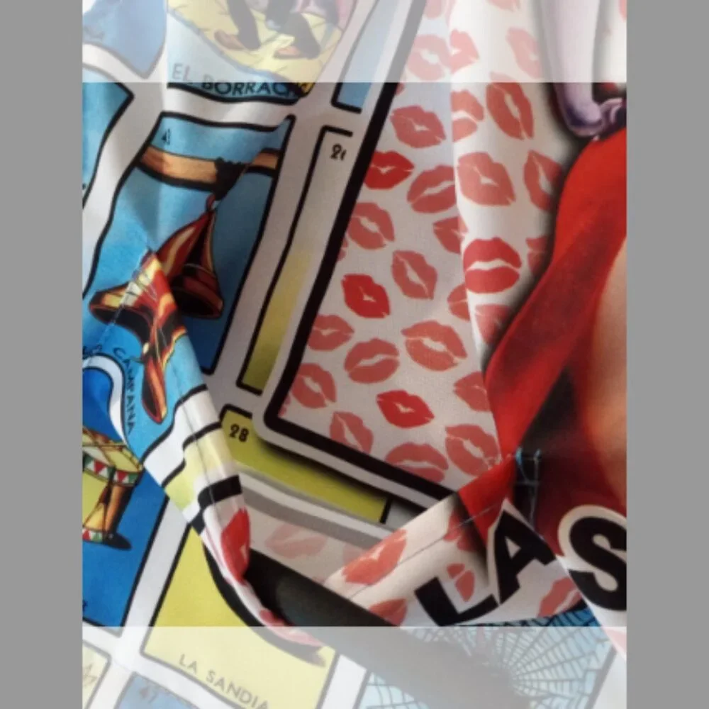 Funny Mexican Loteria La Sexy Kitchen Apron Mandil Handmade Adult